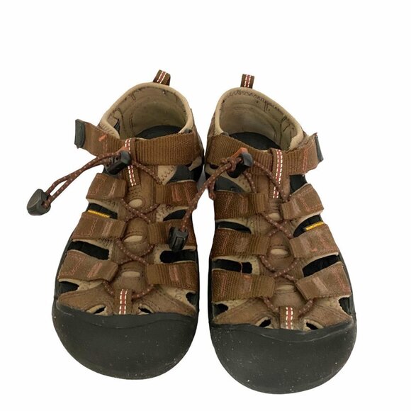 Keen Kids Brown Newport Outdoor Sport Active Leather Textile Sandals Size 3 - Picture 6 of 10